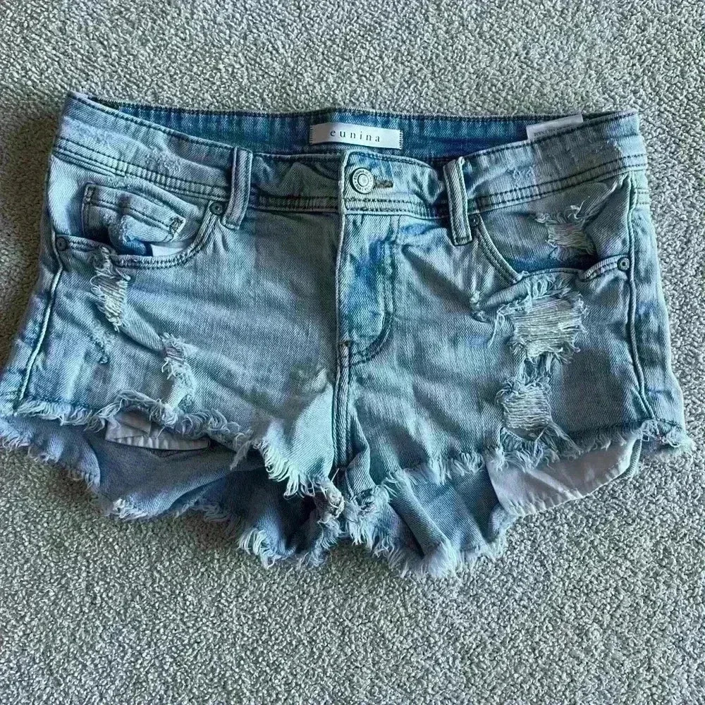 Low rise jeans shorts